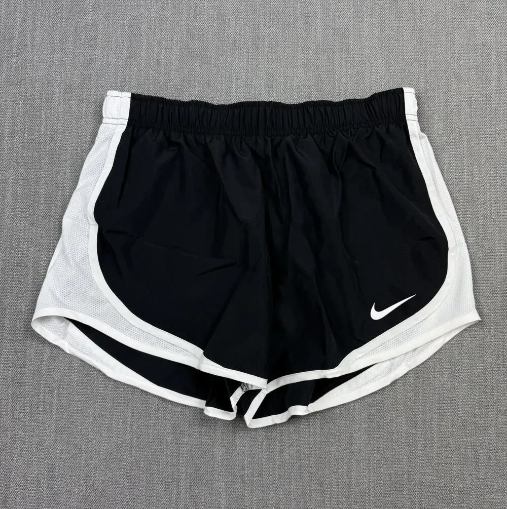 Nike Dri-FIT Women’s Running Shorts Black White Lined Size Medium NWT